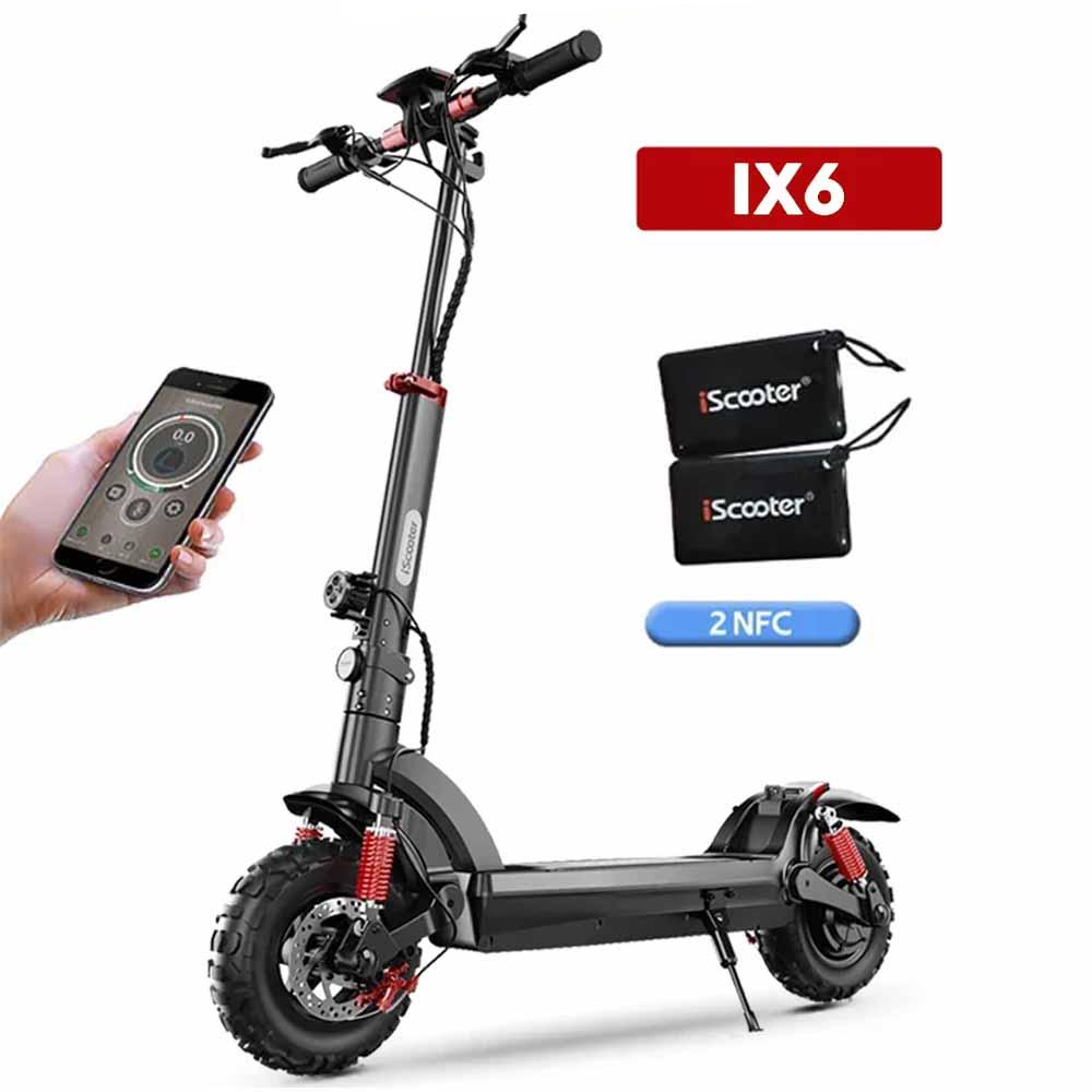 Trotinetes IX6 e IX4 elétricas - Potências de 800W/1000W, Pneus Off-Road, Velocidade Máxima de 45 km/h, Alcance Até 45 km Trotinetes IX6 e IX4 elétricas - Potências de 800W/1000W, Pneus Off-Road, Velocidade Máxima de 45 km/h, Alcance Até 45 km